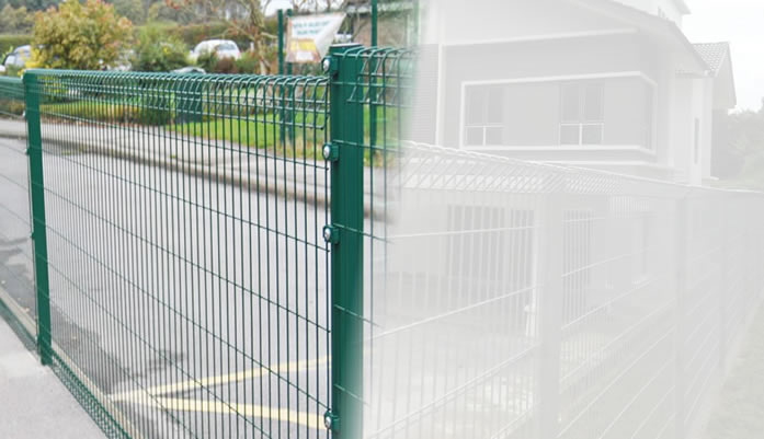 Rolled Top Welded Steel Mesh Panels 55mm x 200mm